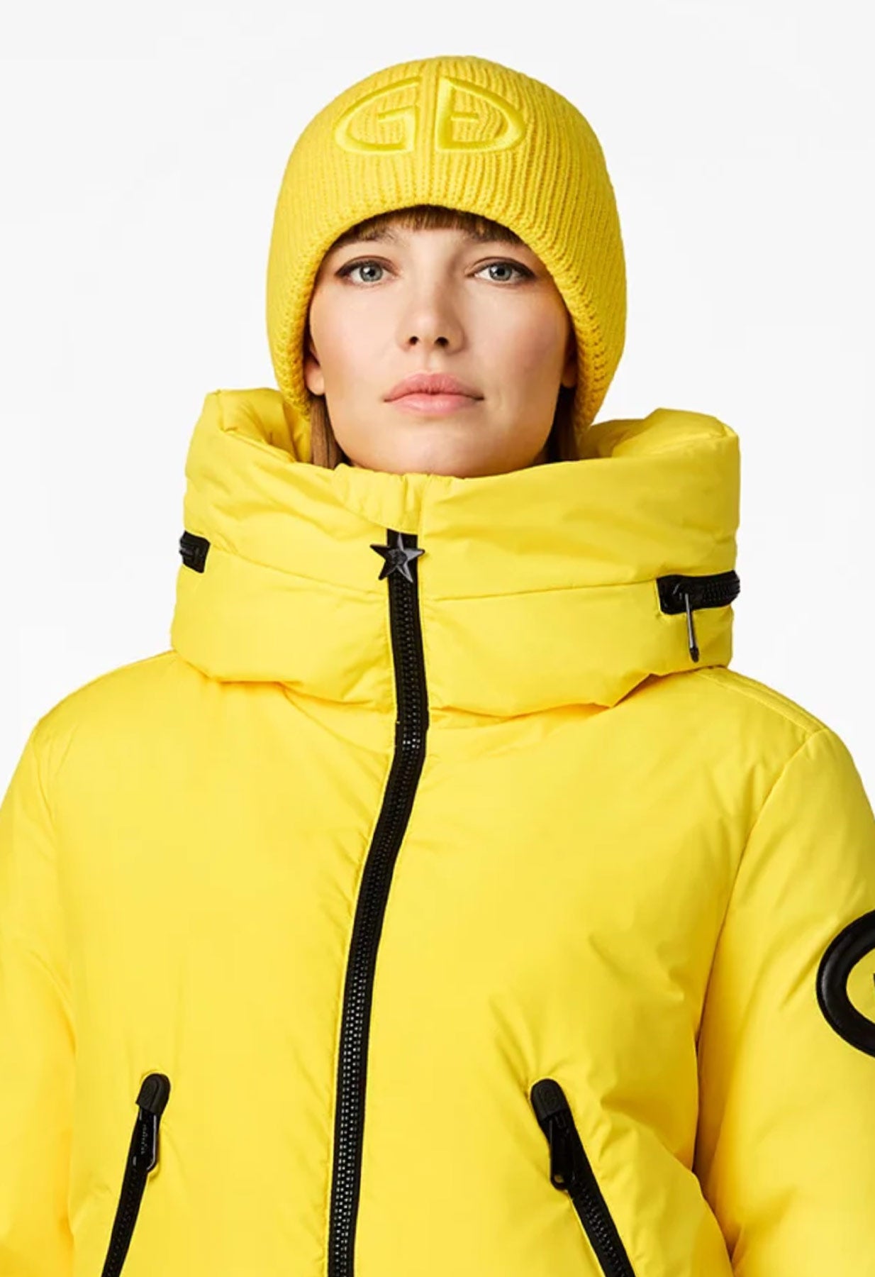 Goldbergh Porter Downfilled Ski Jacket in Limone Yellow
