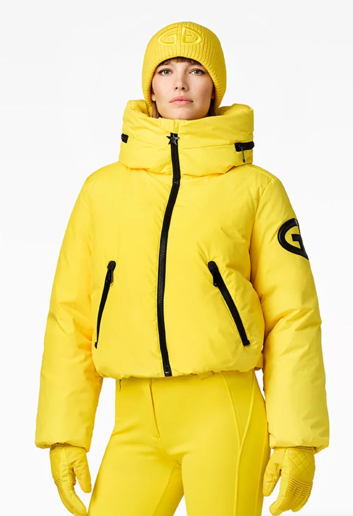 Goldbergh Porter Downfilled Ski Jacket in Limone Yellow