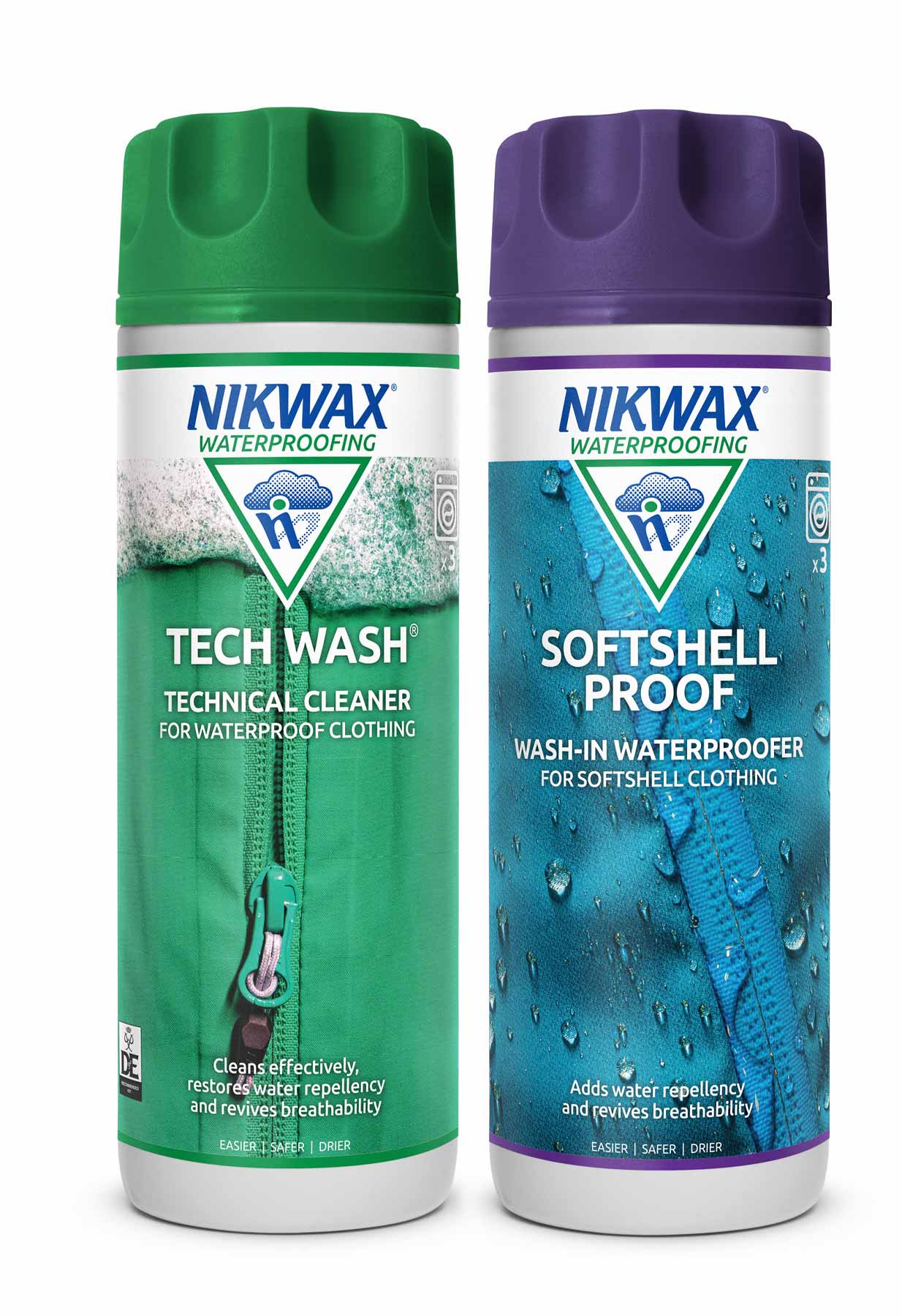 Nikwax Tech Wash and Softshell Proofer Duo Pack