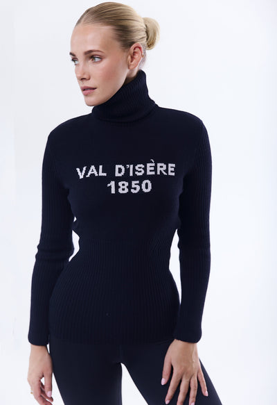 Linla Val D'Isere Black Knitted Jumper