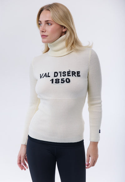 Linla Val D'Isere White Knitted Jumper