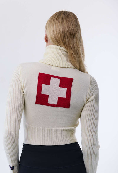 Linla Verbier White Knitted Jumper