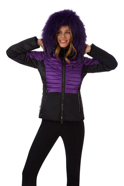 Sportalm Purple Fur Trim