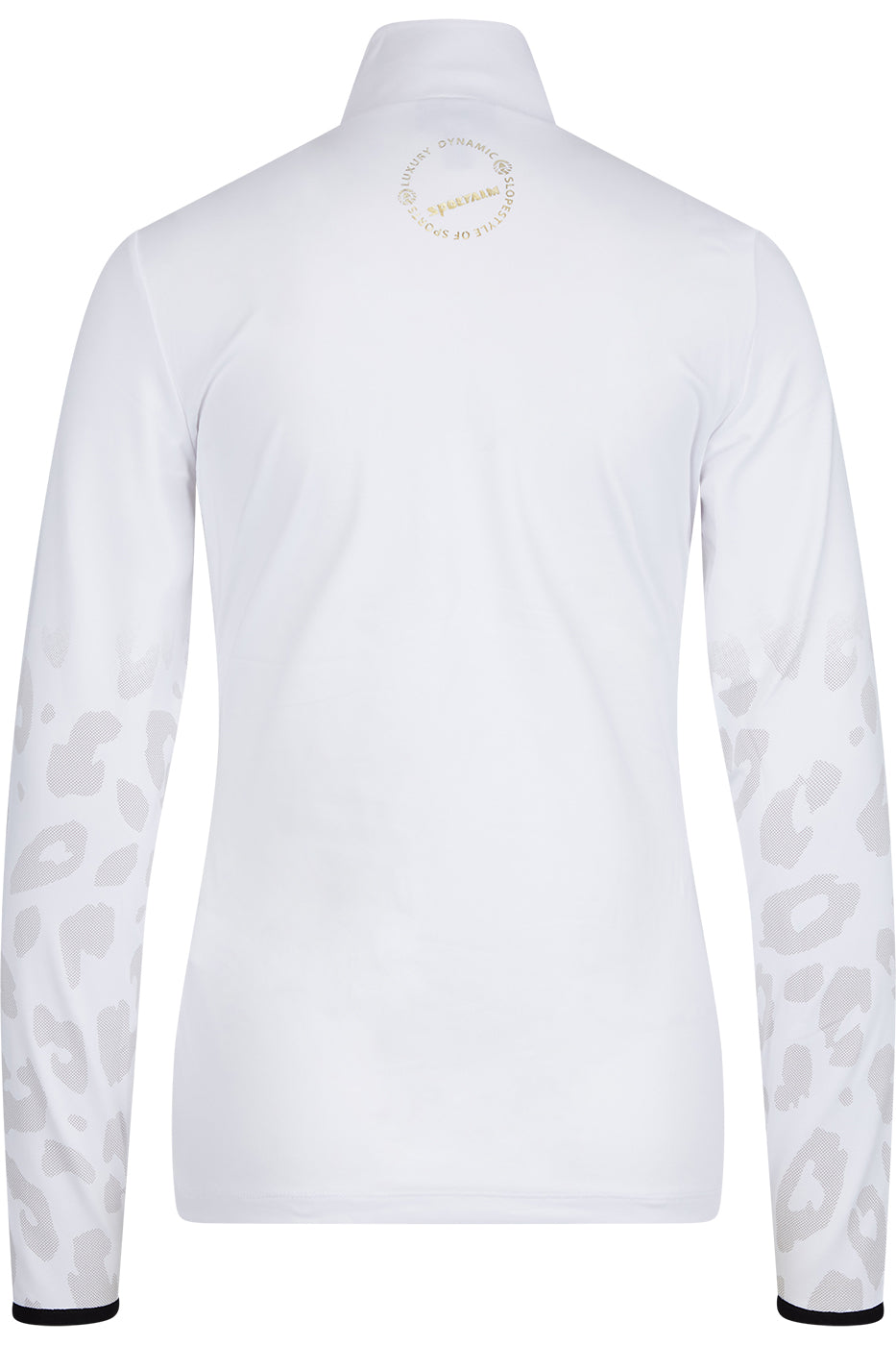 Sportalm Ski Base Layer in White with Ice Leopard Print 9823007761