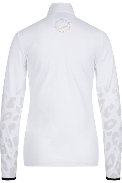 Sportalm Ski Base Layer in White with Ice Leopard Print 9823007761