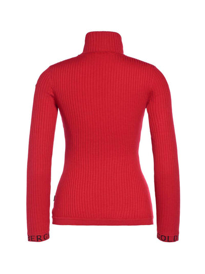 Goldbergh Mira Red Rib Knit jumper back 
