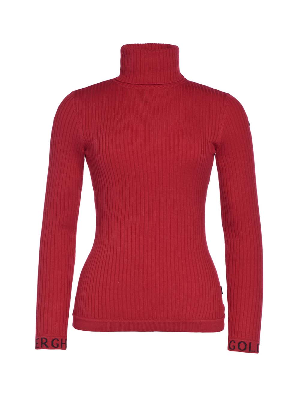 Goldbergh Mira Red Rib Knit front 