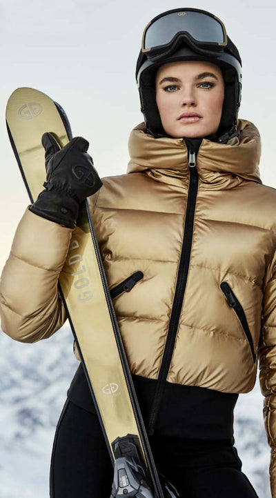 Goldbergh Bombardino Down Ski Jacket in Gold