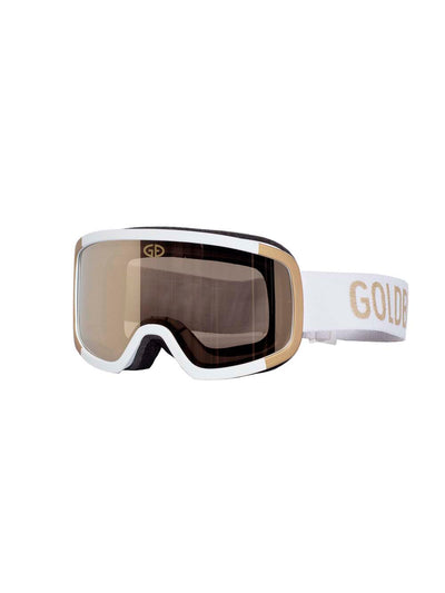 Goldbergh Eyecatcher Ski Goggle in White/Gold