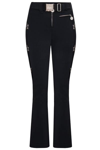 High Society Lani Softshell Ski Pant in Black and Silver