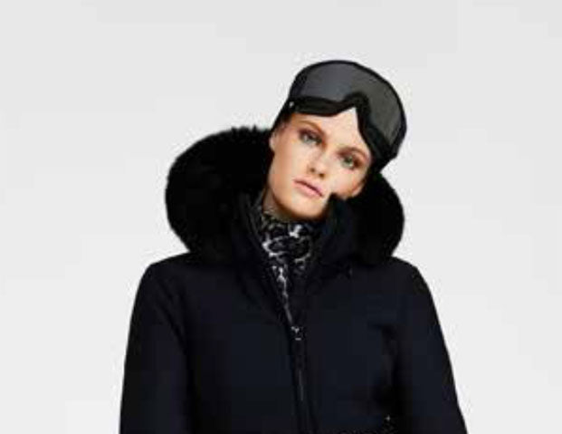goldbergh ski jacket with fur collar