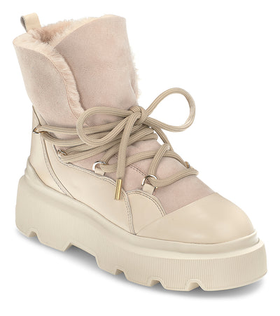 Inuikii Endurance Trekking Sneaker Boot in Cream