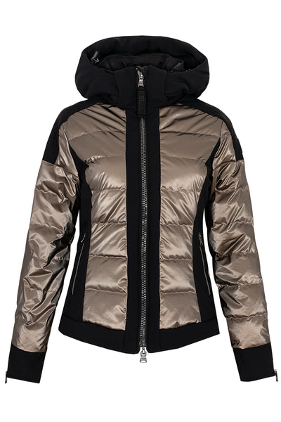 Kelly by Sissy Paris Softshell Ski Jacket in Black and Bronze