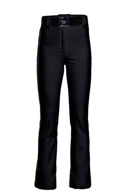 Goldbergh Paloma Black Ski Pants with Faux Leather Stripe