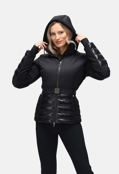 Sportalm Black Ski Jacket with Belt 9820576191