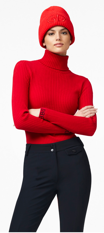 Goldbergh Valerie Knitted Beanie in Red