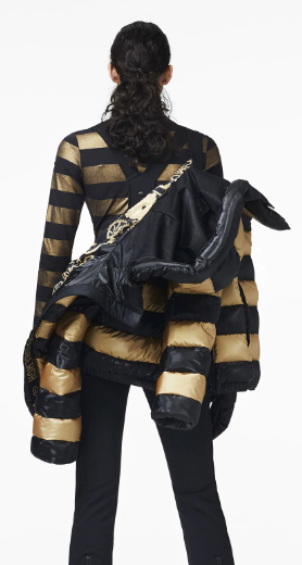 Striped sales ski jacket