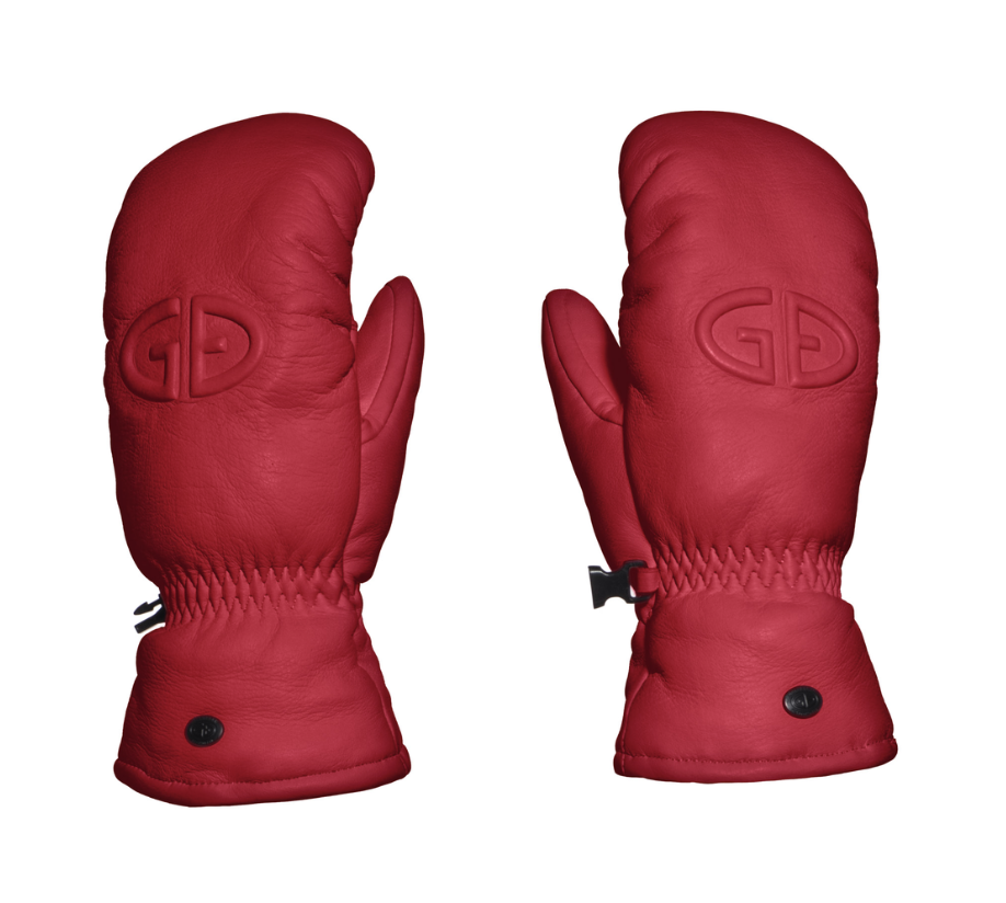 Goldbergh Hilja Red Leather Mitten