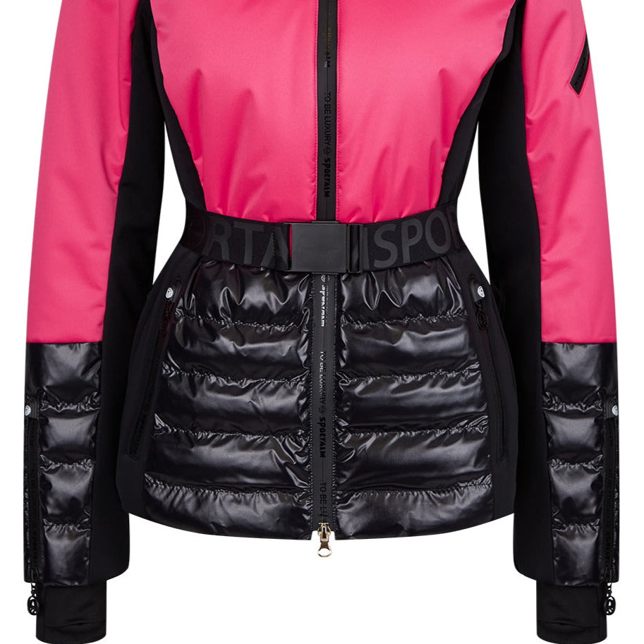 Sportalm Women's Oxford Ski Jacket - Taupe Pink 