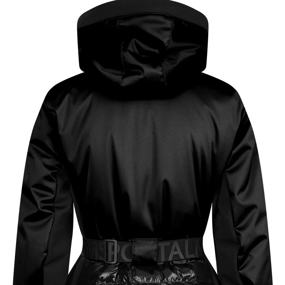 Black belted ski jacket cheap