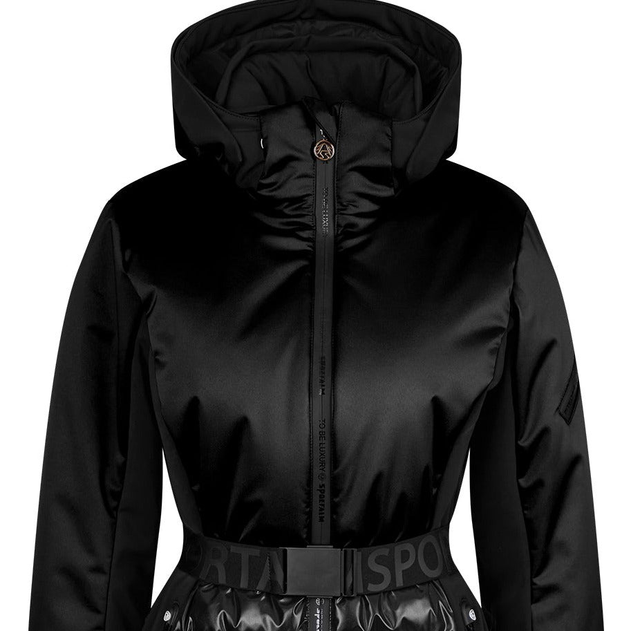 Sportalm Black Ski Jacket with Belt 9820576191