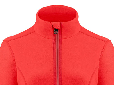Poivre Blanc Micro Fleece Jacket in Scarlet Red